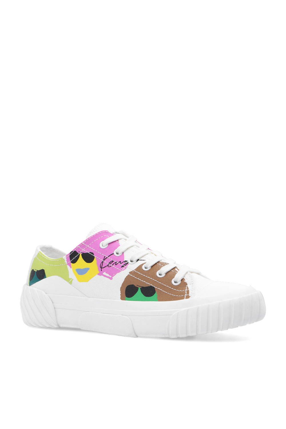 IetpShops SA White Sneakers with KENZO Tribute print Kenzo